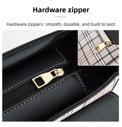 Brown Large Capacity PU Leather Women's Handbag & Shoulder Bag - Elegant Multi-Pocket Commuter Satchel for 12" Tablets, Umbrellas & Long Wallets - Image 5
