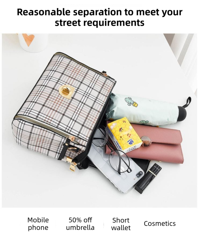 Green Large Capacity PU Leather Women's Handbag & Shoulder Bag - Elegant Multi-Pocket Commuter Satchel for 12" Tablets, Umbrellas & Long Wallets - Image 2