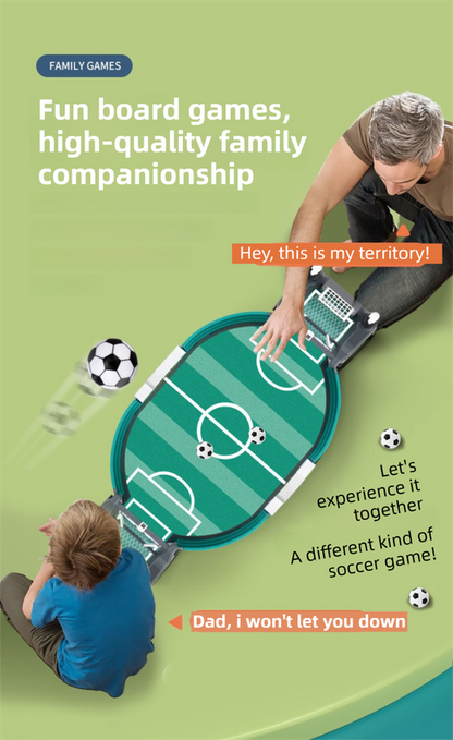 2-Player Large Interactive Tabletop Football Battle Toy for Kids & Adults with 6 Mini Soccer Balls(42x21x9CM) - No Battery Required - Image 3