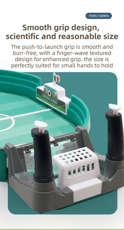 2-Player Large Interactive Tabletop Football Battle Toy for Kids & Adults with 6 Mini Soccer Balls(42x21x9CM) - No Battery Required - Image 7