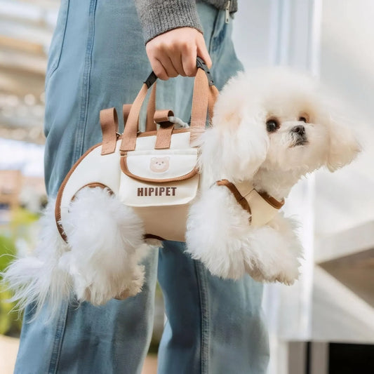 Orange 4-in-1 Multi-Functional Pet Carrier Bag with Detachable Strap & 1.5M Traction Rope - Lightweight Breathable Travel Sling for Cats & Dogs - Sizes L(Up to 9kg) - Image 5