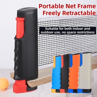 Orange Portable Table Tennis Set with 2 Paddles, 3 Balls and Carry Bag - 165cm Retractable Ping Pong Net & Post - Indoor/Outdoor Professional Training Kit - Image 2