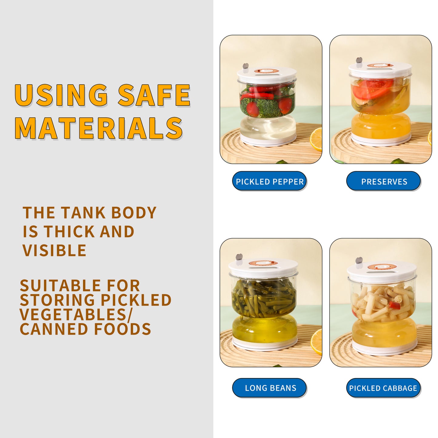Food-Grade Pickle Hourglass Jar with Strainer Flip - 200ml Compact Kitchen Wet and Dry Separation Container for Olives, Jalapeños & Pickles - Image 4