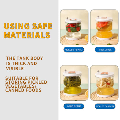 Food-Grade Pickle Hourglass Jar with Strainer Flip - 200ml Compact Kitchen Wet and Dry Separation Container for Olives, Jalapeños & Pickles - Image 4