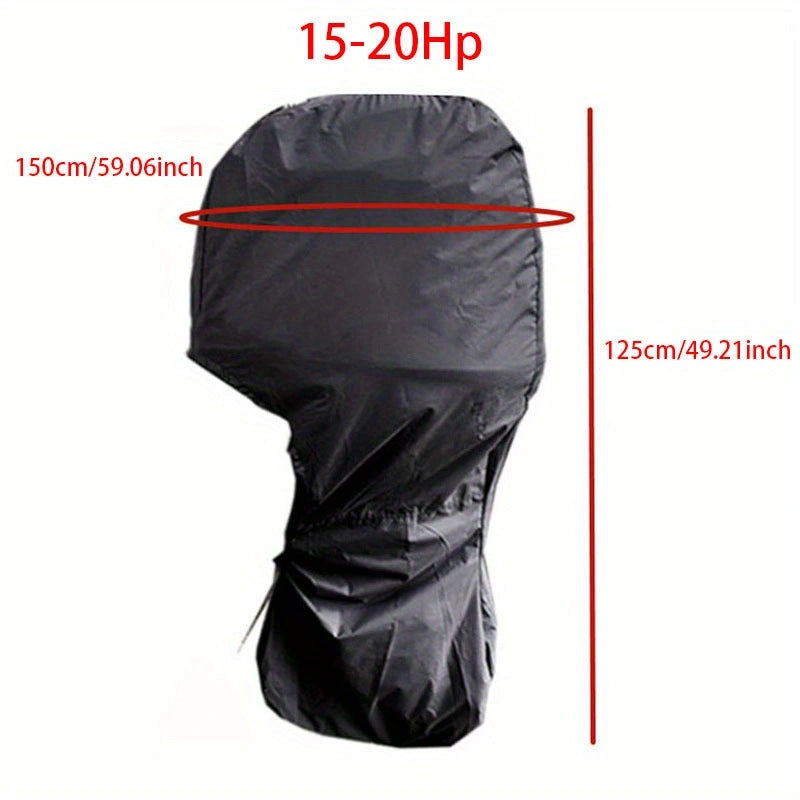 Heavy-Duty Full Marine Engine Coverage for 15-20HP - Waterproof & UV Resistant All-Weather Boat Engine Protector - Image 4