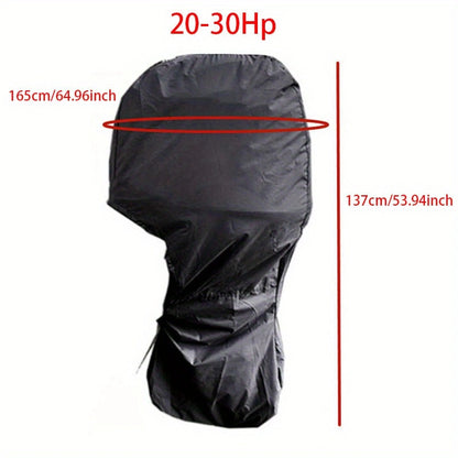 Heavy-Duty Full Marine Engine Coverage for 20-30HP - Waterproof & UV Resistant All-Weather Boat Engine Protector - Image 4