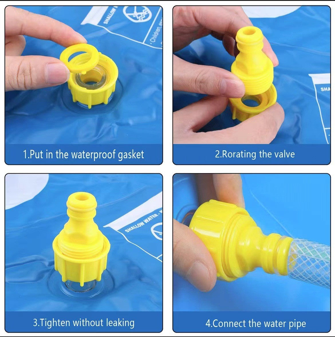Portable Outdoor 1M Splash Pad for Pets & Kids(Alphabet Style) - Summer Cooling Fountain for Backyard & Garden - Image 5