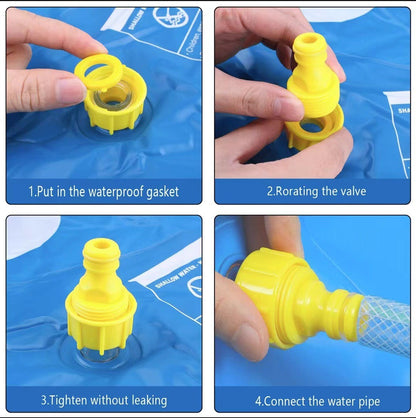 Portable Outdoor 1M Splash Pad for Pets & Kids(Alphabet Style) - Summer Cooling Fountain for Backyard & Garden - Image 5