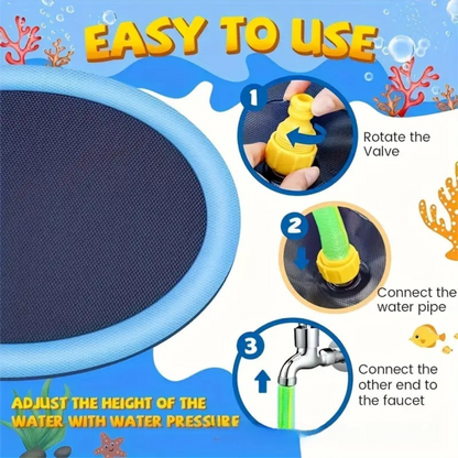 Portable Outdoor 60CM Cooling Pad for Pets & Kids - Summer Cooling Fountain for Backyard & Garden - Image 4