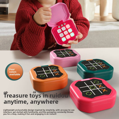 2 Pack Green AI Tic-Tac-Toe Handheld Game Electronic Logic Training Machine with 9 Game Modes and Light-up Buttons for Kids Age 3+ Australian Home Travel - Image 3