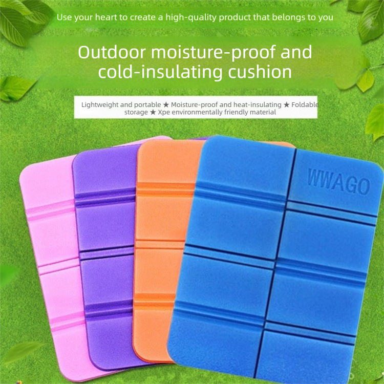 5 Pack Purple Portable Folding Foam Seat Pads Waterproof Damp Proof Mats for Park Camping Beach Hiking Australian Outdoor Activities - Image 2