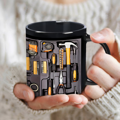 Creative 3D Toolbox Ceramic Mug 11oz Mechanic Tools Print Coffee Cup for DIY Enthusiasts and Handy Dads Australian Home and Office Gift - Image 2