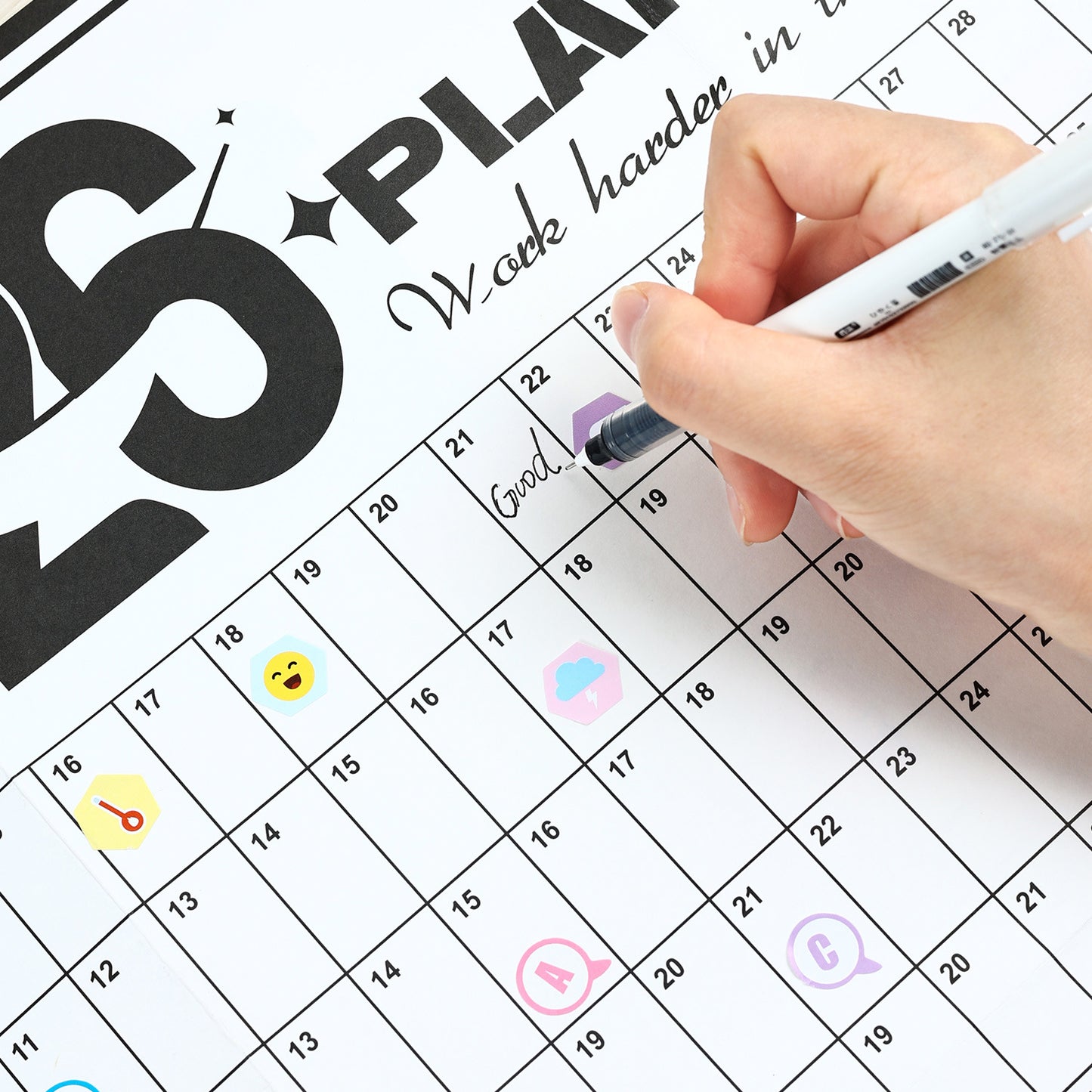 2026 Wall Planner Calendar with Stickers and Double-Sided Tape – 742 x 525 mm for Home, Office or Study in Australia - Image 3