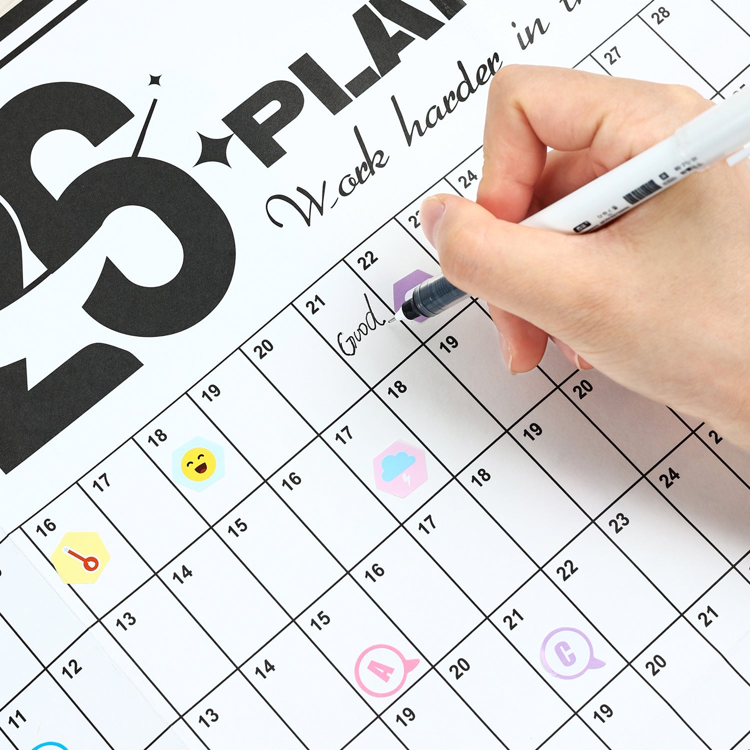 2026 Wall Planner Calendar with Stickers and Double-Sided Tape – 742 x 525 mm for Home, Office or Study in Australia - Image 3