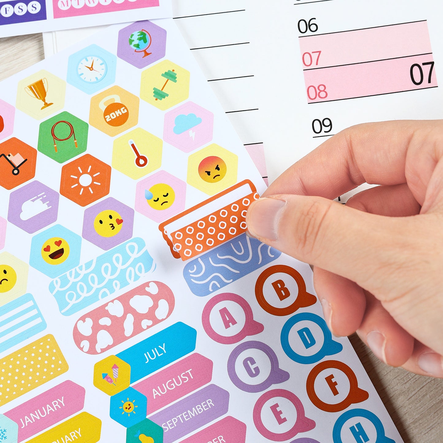 2026 Wall Planner Calendar with Stickers and Double-Sided Tape – 742 x 525 mm for Home, Office or Study in Australia - Image 4