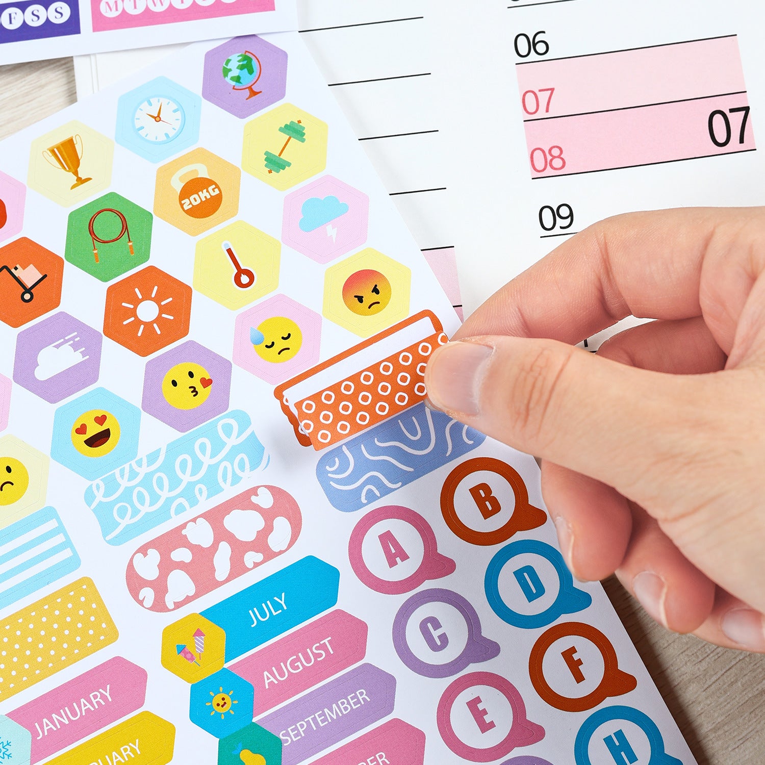 2026 Wall Planner Calendar with Stickers and Double-Sided Tape – 742 x 525 mm for Home, Office or Study in Australia - Image 4