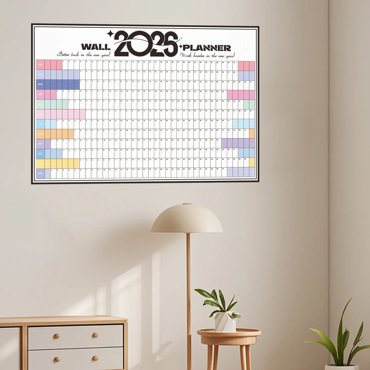 2026 Wall Planner Calendar with Stickers and Double-Sided Tape – 742 x 525 mm for Home, Office or Study in Australia - Image 5