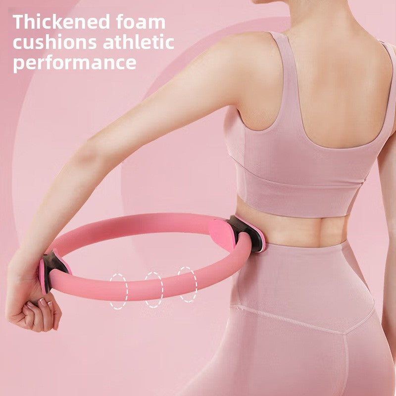 Grey Pilates Ring Exercise Tool – High-Elasticity Yoga Ring for Core Strength, Postpartum Recovery, Glute Toning & Full-Body Workout (Unisex) - Image 5