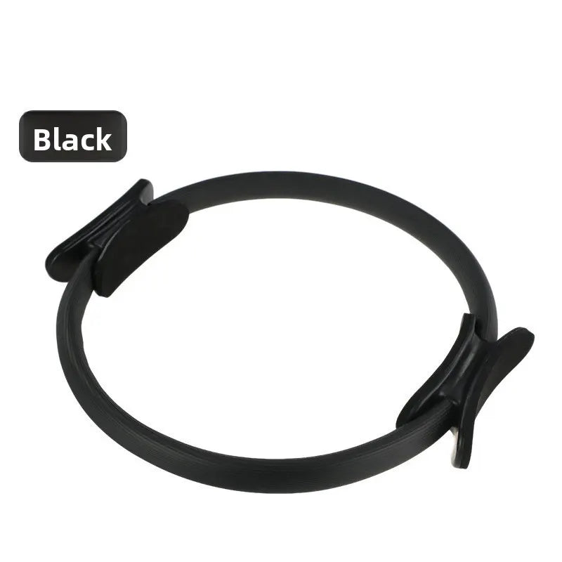 Black Pilates Ring Exercise Tool – High-Elasticity Yoga Ring for Core Strength, Postpartum Recovery, Glute Toning & Full-Body Workout (Unisex)