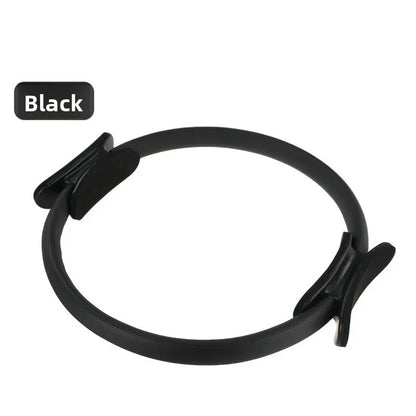 Black Pilates Ring Exercise Tool – High-Elasticity Yoga Ring for Core Strength, Postpartum Recovery, Glute Toning & Full-Body Workout (Unisex)