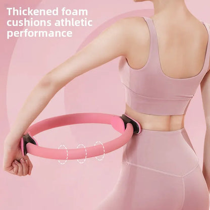 Black Pilates Ring Exercise Tool – High-Elasticity Yoga Ring for Core Strength, Postpartum Recovery, Glute Toning & Full-Body Workout (Unisex) - Image 5