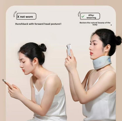 360° Neck Support Collar with Cooling Mesh Fabric – Posture Corrector for Forward Head & Neck Pain Relief, Includes Washable Cover (Free Replacement Cover Included) - Image 5