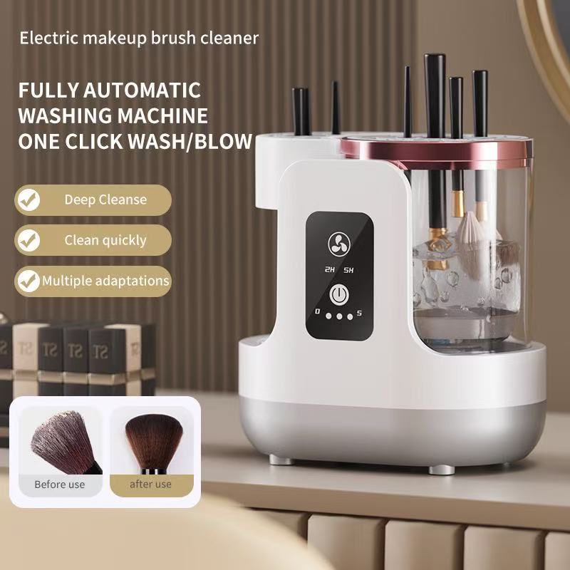 Automatic Electric Makeup Brush Cleaner with UV Sterilization & Fast Drying – Rechargeable, One-Touch Cleaning for Home & Travel - Image 2