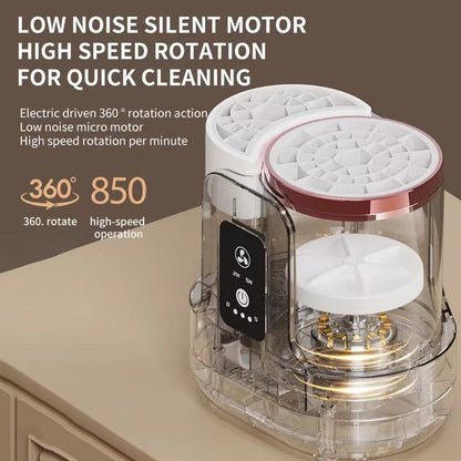 Automatic Electric Makeup Brush Cleaner with UV Sterilization & Fast Drying – Rechargeable, One-Touch Cleaning for Home & Travel - Image 3