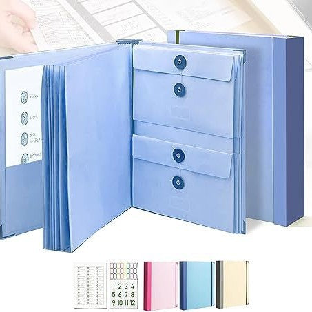Pink Important Document Organizer Folder with 10 Manila Envelopes and Acid-Free Paper for Home Office Estate Planning and Aussie Travel - Image 2