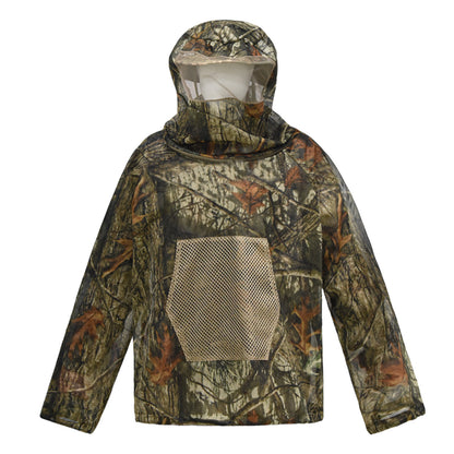 CP in multiple locations Camouflage Mosquito Repellent Suit Ultra-Fine Mesh Hooded Ghillie Suit for Outdoor Hunting Camping Fishing and Beekeeping(XL/XXL) - Image 2