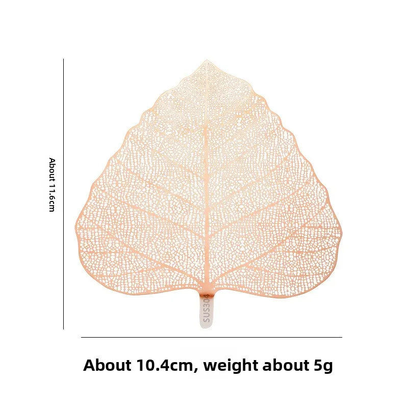 5-PCS Rose gold 304 Stainless Steel Bodhi Leaf Tea Strainer Creative Fine Mesh Tea Filter Infuser for Loose Leaf Tea Australian Home Tea Set Accessory