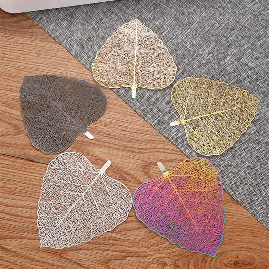 5-PCS Iridescent 304 Stainless Steel Bodhi Leaf Tea Strainer Creative Fine Mesh Tea Filter Infuser for Loose Leaf Tea Australian Home Tea Set Accessory - Image 3