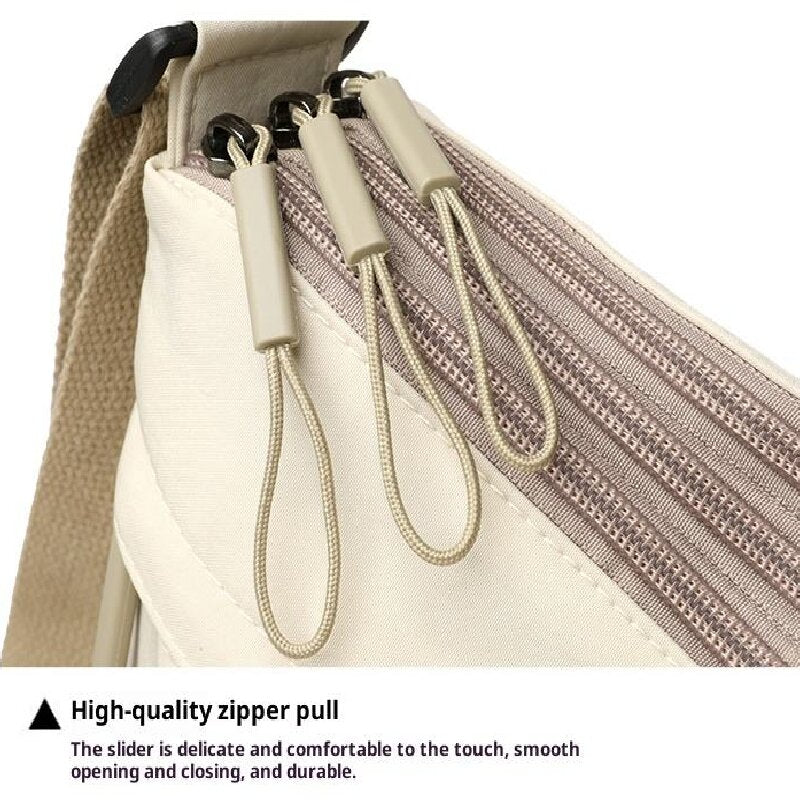 Pink Women Lightweight Nylon Crossbody Bag with Multiple Pockets Compact Shoulder Bag for Travel and Daily Essentials in Australia - Image 2