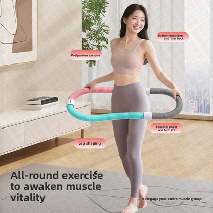 Flexible Hula Hoop with PVC Spring Design for Core Strength and Waist Toning Ideal for Home Fitness and Postpartum Recovery Local Standard Fit - Image 3