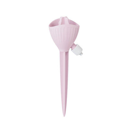5-PCS Pink Automatic Plant Watering Spikes with Adjustable Flow Control Universal Fit 5 Pack for Indoor and Outdoor Potted Plants Reliable Gardening Solution for Local Homes