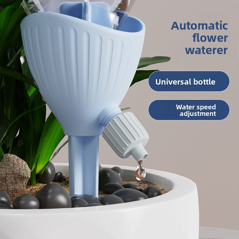 5-PCS Pink Automatic Plant Watering Spikes with Adjustable Flow Control Universal Fit 5 Pack for Indoor and Outdoor Potted Plants Reliable Gardening Solution for Local Homes - Image 2