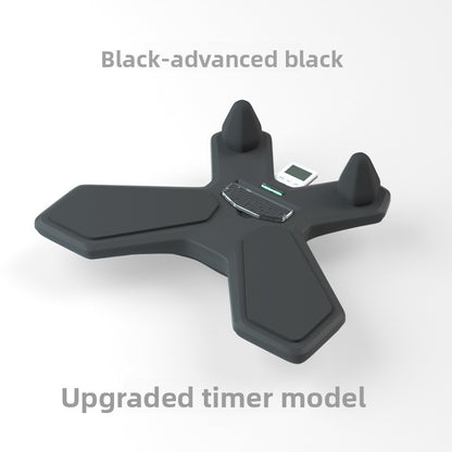 Black Multi-functional Balance Board with Timer for Core Training and Fitness Entertainment, Home Workout Equipment for Abdominal Strength and Overall Conditioning