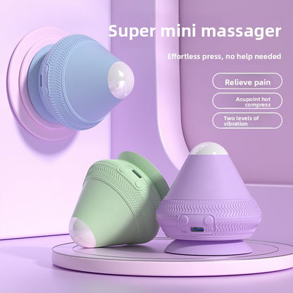 Purple Electric Suction Fascia Massage Ball with Heated Vibration Type-C Rechargeable Deep Muscle Relaxation Tool for Local Professionals and Modern Lifestyles - Image 2
