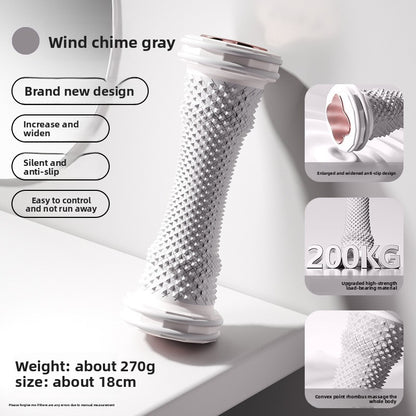 Grey Foot Massage Roller for Arch Support and Plantar Fasciitis Relief Durable Fascia Massage Tool with 500 Pressure Points for Local Home Office Wellness