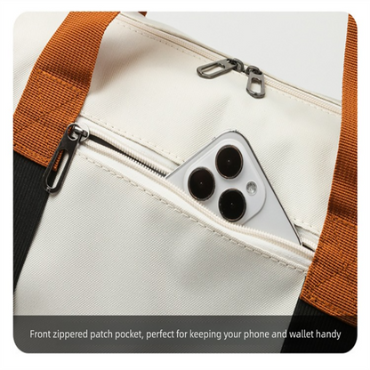 Black Large Capacity Travel Duffel Bag for Women with Yoga Mat Holder and Shoe Compartment Water Resistant Weekend Bag Ideal for Local Gym and Travel Use - Image 4