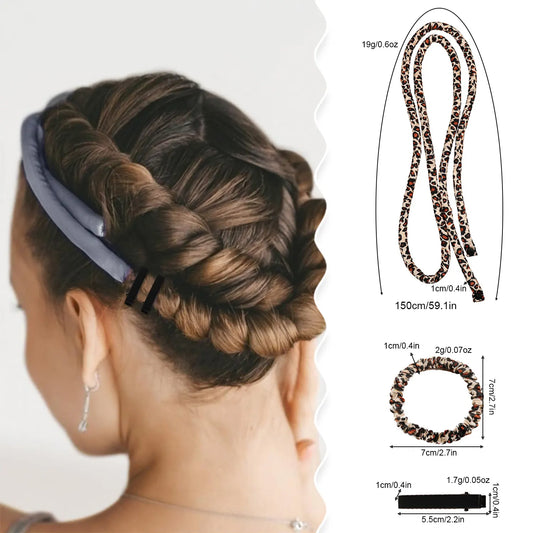 2-PCS Pink Heatless Hair Curler Set Extra Long Overnight Soft Ribbon for Natural Big Waves Damage-Free Professional Home Styling Solution for Local Women - Image 4