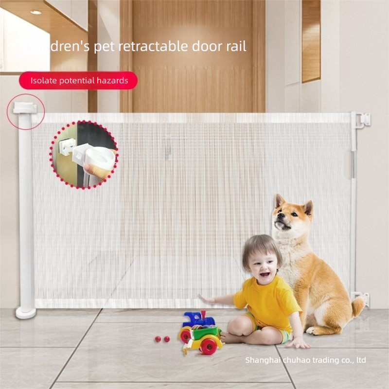Grey Retractable Baby Safety Gate and Pet Barrier Extra Wide 300cm for Stairs and Doorways No Drill Mesh In-Home Protection Solution for Local Families - Image 3