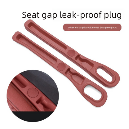 Red Car Seat Gap Filler Strip with Integrated Storage Slot Universal Interior Organizer for Mobile Phones and Keys Safety Solution for Local Drivers