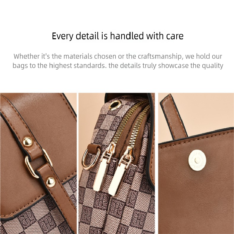 khaki Women's Mini Crossbody Phone Bag Compact PU Leather with Multiple Pockets and Headphone Port for Daily Travel Stylish Hands-Free Storage for Local Fashion - Image 2