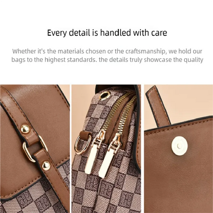 khaki Women's Mini Crossbody Phone Bag Compact PU Leather with Multiple Pockets and Headphone Port for Daily Travel Stylish Hands-Free Storage for Local Fashion - Image 2