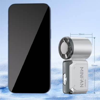 Pink Portable Mini Handheld Fan with 199-Speed Settings and Brushless Motor for Outdoor Use High Performance Cooling Solution Local Standard Fit - Image 5