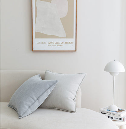 Cream White Nordic Herringbone Chenille Pillowcases 2 Pack 45x45cm for Sofa and Bed Soft Decorative Cushion Covers No Inserts Included Local Standard Fit Home Styling - Image 3