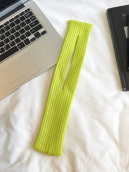 Green grass High-Elastic Knit Short Phone Sling Bag – Compact Streetwear Accessory for iPhone, Minimalist Single Shoulder Carry with Stretchy Ribbed Design