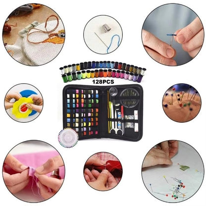 128-Piece Sewing Kit with 40 Colorful Thread Spools – Portable, Compact Sewing Set for Home, Travel & DIY Repairs - Image 3