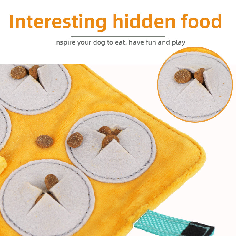 Interactive Dog Toy with Sound & Food Hiding Pockets – Foldable Plush Puzzle for Mental Stimulation, Slow Feeding and Playtime Fun - Image 3